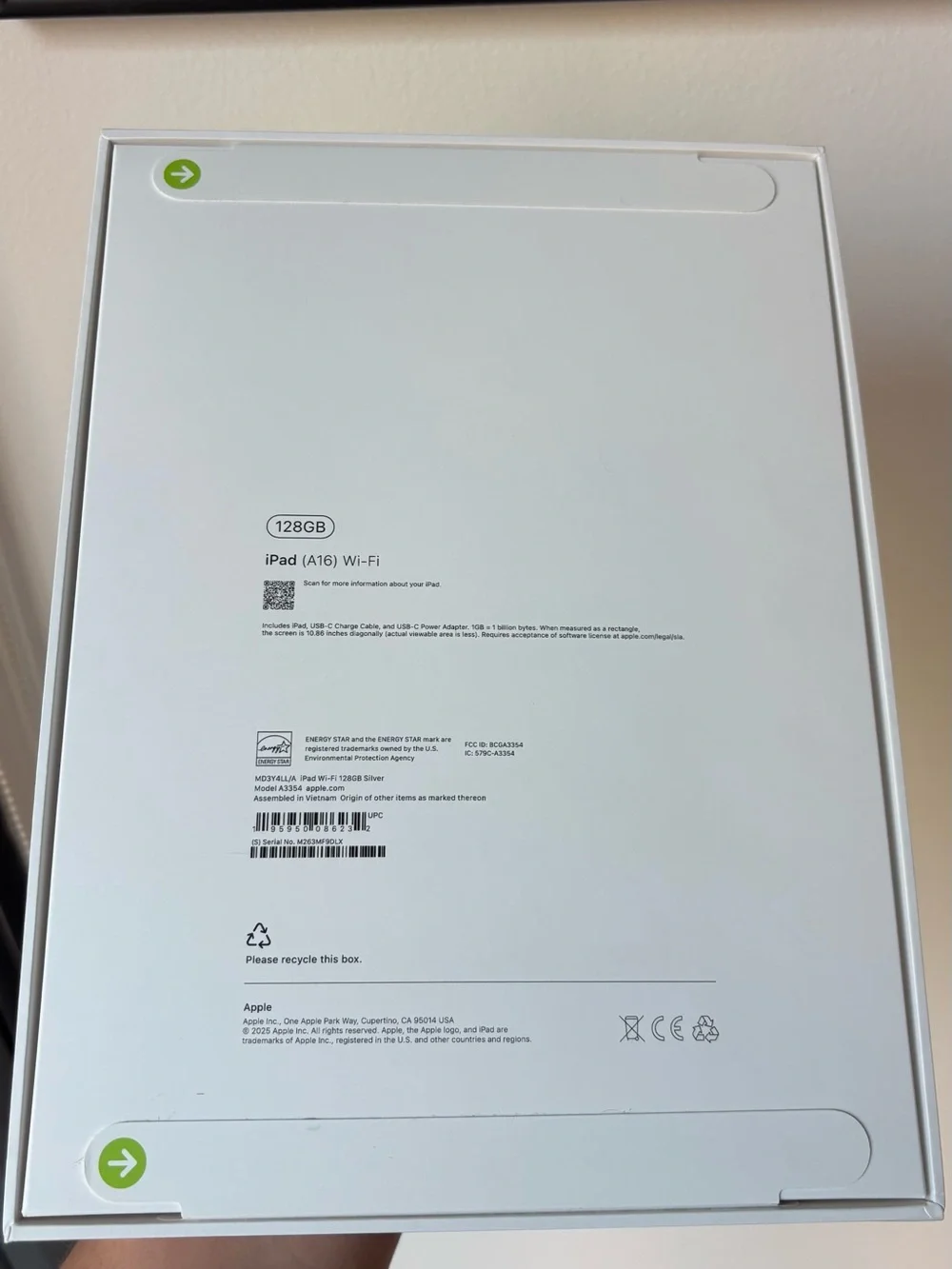 Apple iPad 11 inch A16 Chip 128GB with WiFi - Silver